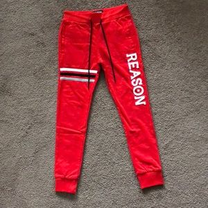 Reason Bear Joggers (Red)